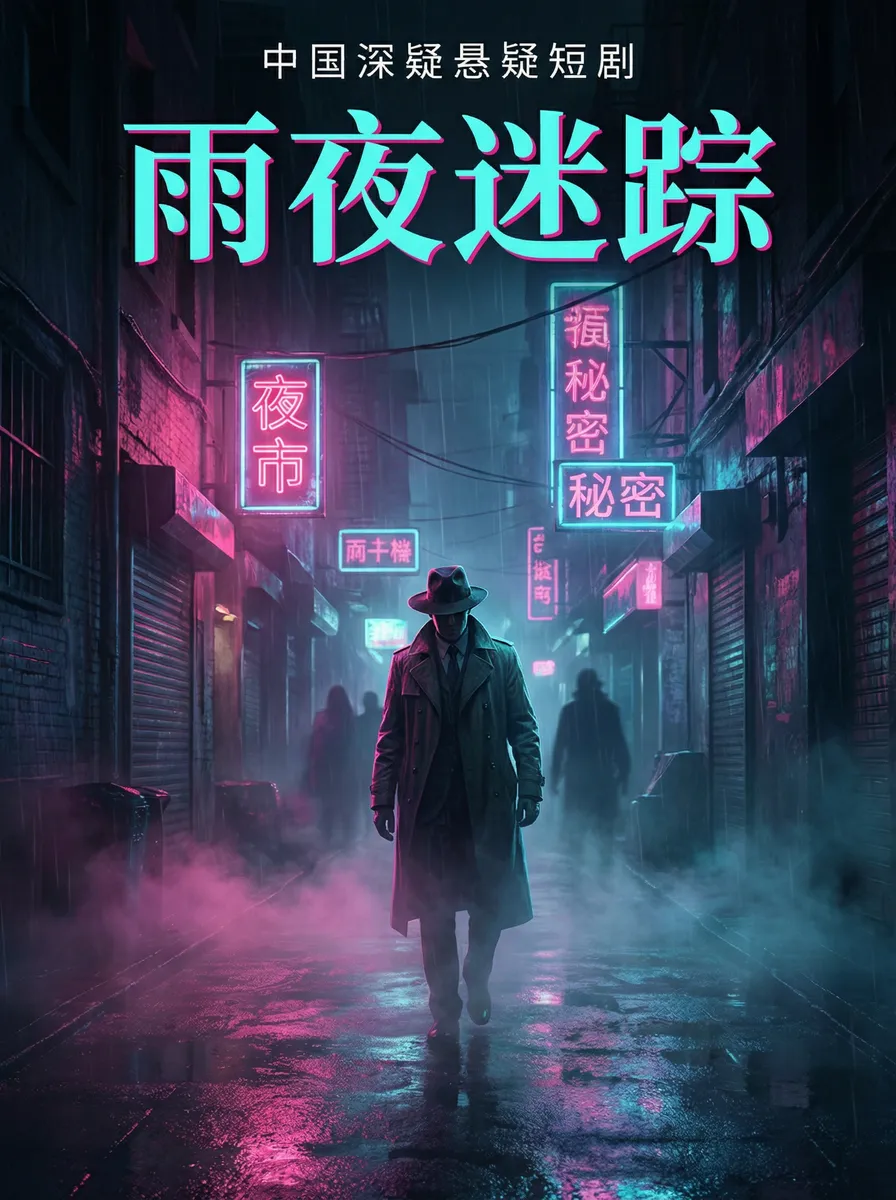 夜里十大禁用软件APP 悬疑追踪短剧 - 雨夜迷踪海报